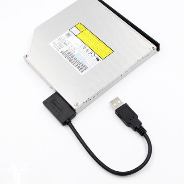 Кабел SATA 7+6 13Pin към USB - за Caddy, CD-DVD (лаптоп) - SATA 13 Pin cable to USB + LED for Laptop Caddy CD-DVD_09