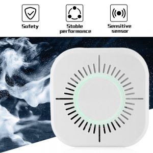 Безжичен детектор на дим + аларма – 433MHz – съвместим със Sonoff Bridge - Wireless Smoke Detector Fire Security Alarm Protection-433MHz