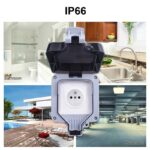 Smart Home - IP66 водоустойчива кутия за защита на открит външен контакт | ключ
