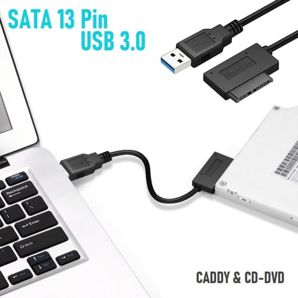 SATA-13-Pin-cable-to-USB-3.0-for-Laptop-Caddy-CD-DVD