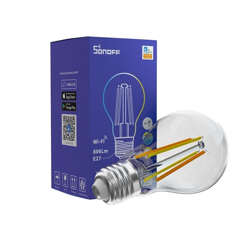 SONOFF B02 F А60 Smart Wi Fi LED Filament Bulb 05 - S-Deal.eu & Sonoff - oнлайн магазин