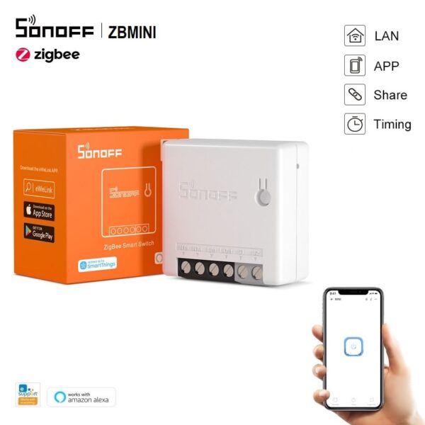 SONOFF ZBMINI - Zigbee 3.0 двупосочен Смарт прекъсвач - sonoff-zbmini-zigbee-3-0-two-way-smart-switch