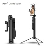 Селфи стик 5 в 1 HSU Cinema 170 см - Видео стабилизатор | Tрипoд + Bluetooth дистанционно Selfie stick 5 in 1 HSU Cinema 170 cm - Video stabilizer Tripod Bluetooth remote-00