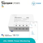 SONOFF POWR3 - прекъсвач с измерване на консумираната енергия 25A 5500W SONOFF POWR3 High Power Smart Switch - 25A-5500W