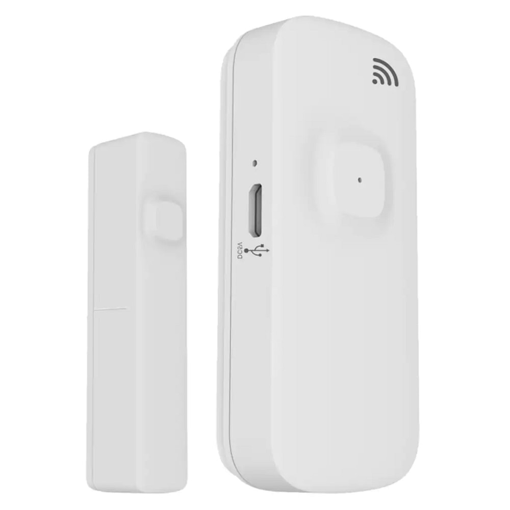 TUYA Smart Wireless WiFi Door Alarm detector Rechargeable Battery via USB port 01