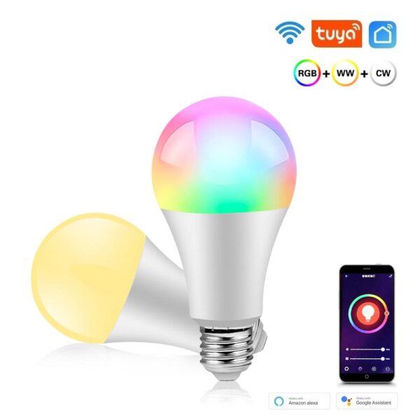 Tuya Смарт WiFi LED Цветна Крушка 10W | RGBCW | E27