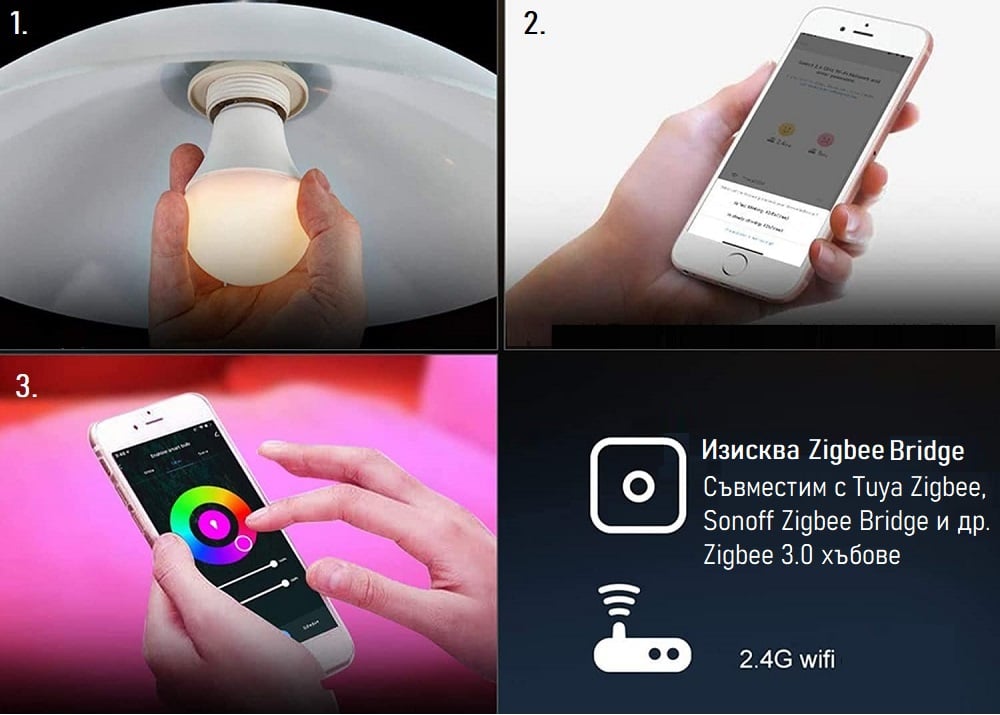 Tuya Smart Zigbee LED RGBCW Bulb 10W E27 Multicolour Alexa and Google Compatible Smart Life App 21