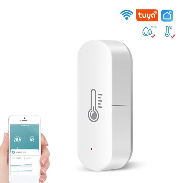 Tuya WiFi Сензор за Температура и Влага Tuya WiFi Temperature Humidity Sensor APP Monitor Smart Home Work With Alexa Google Home