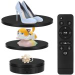 360 Degree Rotating Display Stand 3 in 1 -Auto-Electric-Turntable-With-Remote-Control-Rechargeable-3-Speed-Quiet-Display