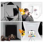 portable-photo-box-studio-40-cm-for-product-photography-with-led-lighting dimmable – 5pvc backgrounds